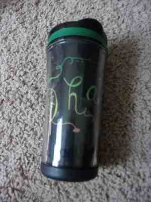 2010 Starbucks  Flower Print Mini Kids Small Travel Tumbler Mug 8 OZ Music - Sold on eBay Oct, 25th 2018 for $5.00
