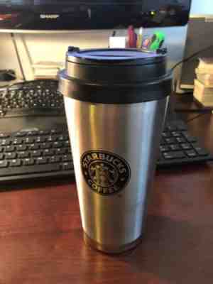 2010 Starbucks Stainless Steel Traveler's Tumbler 16 oz - Sold on eBay Oct, 21st 2018 for $19.95