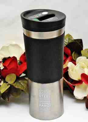 Starbucks 2010 Roller Ball Stainless Steel Double Walled 16 ounce Travel Tumbler - Sold on eBay Oct, 19th 2018 for $29.99