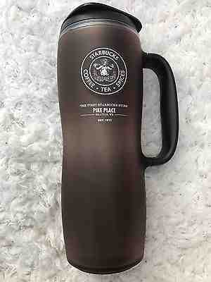 Starbucks Travel Mug Tumbler 2010 16oz Brown Only@1st Store Pike Place Exclusive - Sold on eBay Oct, 3rd 2018 for $24.99