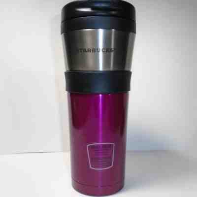 STARBUCKS Insulated Stainless Steel Tumbler - 16oz - Double Wall Travel Mug 2011 - Sold on eBay Sep, 12th 2018 for $23.00