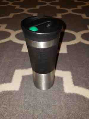 STARBUCKS Rollerball Tumbler_Coffee Travel Mug_Stainless Steel_16 OZ_Rubber Grip - Sold on eBay Sep, 7th 2018 for $6.00