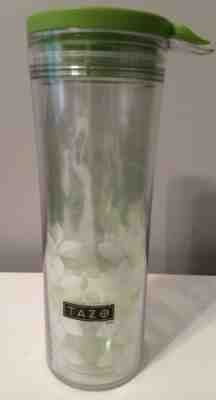 2011 Tazo Tea Starbucks Tumbler Travel Mug Bottle BPA FREE 12oz Lid Green leaf - Sold on eBay Nov, 7th 2018 for $24.99
