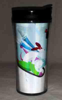 Starbucks Christmas Travel Mug Tumbler 8 oz 2011 Dog Sled Red Holiday - Sold on eBay Nov, 4th 2018 for $6.95