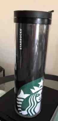 Starbucks 2011 Black Large Mermaid Logo Insulated Travel Tumbler 20 oz Lid - Sold on eBay Nov, 3rd 2018 for $10.00