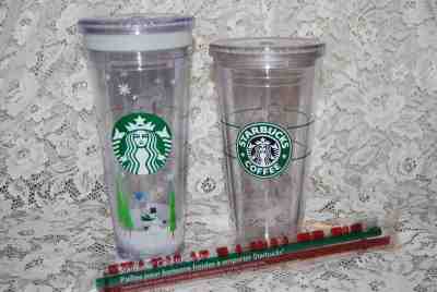 STARBUCKS Coffee 20 Oz & 24 Oz COLD CUP Tumblers~ 2011 WINTER, NEW STRAWS! - Sold on eBay Nov, 1st 2018 for $19.99