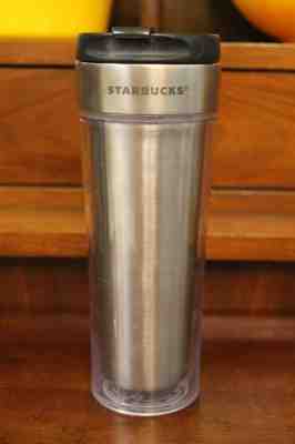 Starbucks Stainless Steel Double Wall Travel Tumbler Coffee Cup Mug 16 Oz 2011 - Sold on eBay Oct, 25th 2018 for $10.50