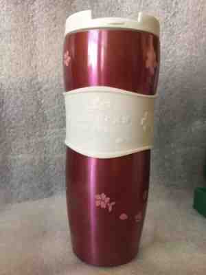 Sakura 2011 Starbucks Stainless Steel  Cherry Blossom Tumbler Flip-Top Lid NWT - Sold on eBay Oct, 24th 2018 for $35.00