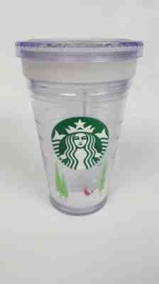 Starbucks Cold Cup 2011 Holiday Christmas Clear Insulated 16oz Tumbler EUC - Sold on eBay Oct, 23rd 2018 for $10.49