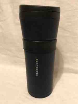 2011 Starbucks 16 oz Travel Tumbler Mug Cup Matte Blue Stainless with Lid - Sold on eBay Oct, 15th 2018 for $7.50