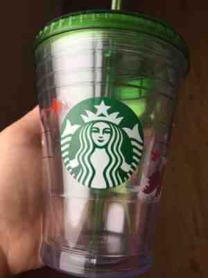 starbucks tumbler 12 oz Holiday 2011 Edition In Mint Condition Cute ???? - Sold on eBay Oct, 6th 2018 for $12.00
