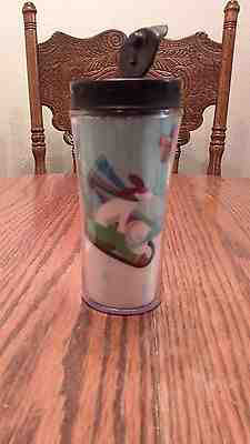 STARBUCKS 2011 HOLOGRAM TUMBLER 8oz BOY AND DOG ON SLED - Sold on eBay Oct, 6th 2018 for $4.00