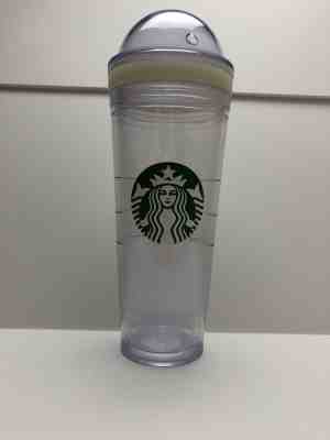 Starbucks ‘Mark It’ 2011 Clear 24 oz Cold Travel Cup Tumbler Dome Lid No Straw - Sold on eBay Sep, 9th 2018 for $8.00