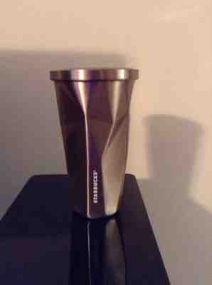 Starbucks 2012 Stainless Steel Chiseled Tumbler 16 oz Hot or Cold Cup - Sold on eBay Nov, 15th 2018 for $5.00