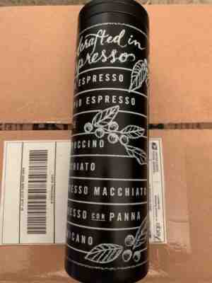 NWT 2012 Starbucks Espresso Chalkboard Black Tumbler 16oz Stainless Steel  - Sold on eBay Nov, 11th 2018 for $23.99