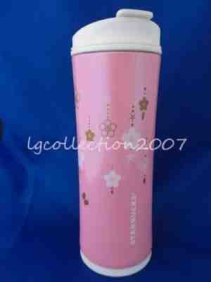 New Starbucks LOT OF TWO 2x Pink Sakura Cherry Stainless Steel Tumbler 12oz 2012 - Sold on eBay Nov, 4th 2018 for $69.99