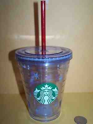 2012 STARBUCKS FOX CHRISTMAS TUMBLER NEW COFFEE 12 OZ COLD BEVERAGE RED STRAW #1 - Sold on eBay Oct, 31st 2018 for $14.50