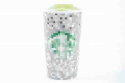 Starbucks Rodarte Ceramic Pixel Tumbler Travel Mug 12 oz Cup 2012 Limited Ed  - Sold on eBay Oct, 26th 2018 for $18.00