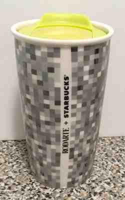 Starbucks 2012 RODARTE Ceramic Coffee Travel Tumbler Tea Mug Pixel 12oz  - Sold on eBay Oct, 23rd 2018 for $23.95
