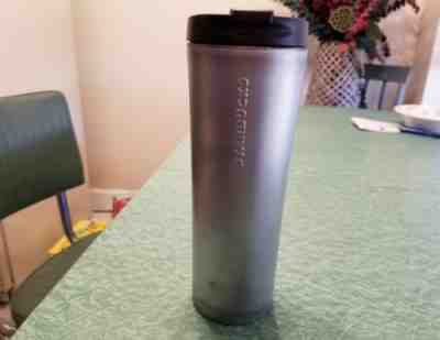 Starbucks Raw Silver  Stainless Steel Tumbler Travel 20 Oz 2012 - Sold on eBay Oct, 12th 2018 for $24.99