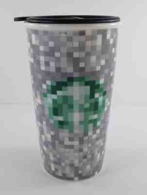 Starbucks Rodarte Ceramic Pixel Tumbler Travel Mug 12 oz Cup 2012 Limited EUC - Sold on eBay Oct, 8th 2018 for $10.00