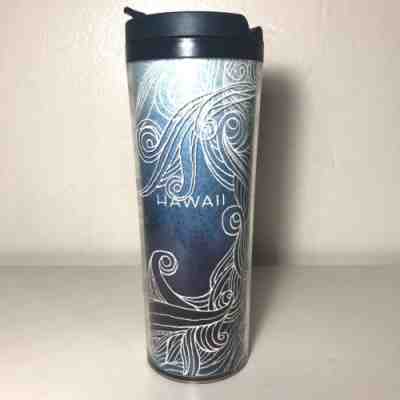 Starbucks Hawaii Travel Mug Tumbler 2012 Kona 3D Tribal Surf Waves Sea 16 oz - Sold on eBay Sep, 23rd 2018 for $14.00