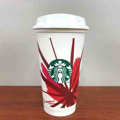 Starbucks Reusable 160z Plastic Coffee Cup Tumbler with Lid 2013 Amsterdam - Sold on eBay Sep, 17th 2018 for $8.00