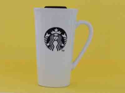 Starbucks 2013 Black Embossed Mermaid Ceramic 16oz Tumbler w/ slide opening lid - Sold on eBay Sep, 11th 2018 for $30.00