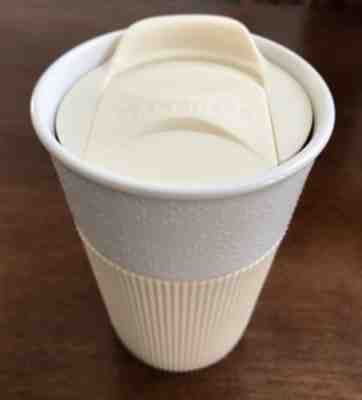 Starbucks 2013 8oz Travel Tumbler Ceramic With Rubber And Lid - Sold on eBay Aug, 29th 2018 for $13.50