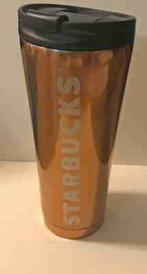  Starbucks Phinney Mirror Gold Copper Stainless Steel Tumbler 12oz NWT 2013 NEW - Sold on eBay Aug, 25th 2018 for $18.99