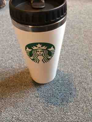 Starbucks Coffee Travel cup 2013 White Mermaid Tumbler Mug w/ Lid 16 oz  - Sold on eBay Aug, 23rd 2018 for $5.00