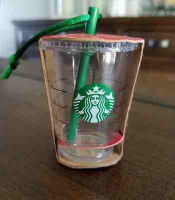 Starbucks To Go Tumbler Christmas Ornament 2014  - Sold on eBay Nov, 1st 2018 for $8.99