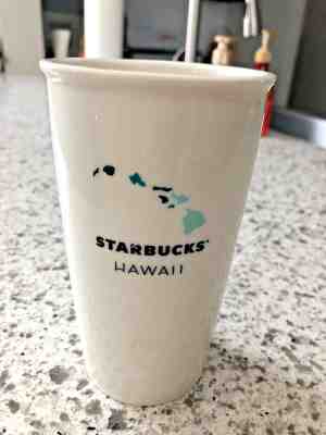 Starbucks Hawaii Ceramic Travel Tumbler Mug Cup Top Missing 2014 - Sold on eBay Oct, 30th 2018 for $12.98
