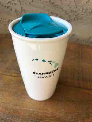 Starbucks Hawaii  Ceramic Travel Tumbler Mug Cup Hawaiian Islands 2014 w/lid - Sold on eBay Oct, 28th 2018 for $8.00