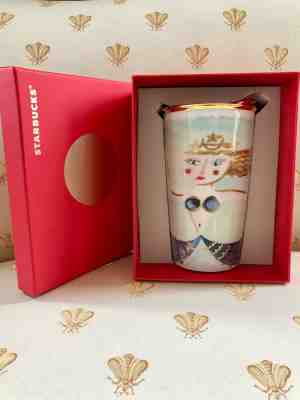 NEW in BOX Starbucks  2014 DOT Collectable  Siren double wall Tumbler 12 oz - Sold on eBay Oct, 25th 2018 for $40.00