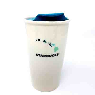 Starbucks Tumbler 2014 Hawaii Island Chain Ceramic White 12 oz Travel  - Sold on eBay Oct, 22nd 2018 for $39.97