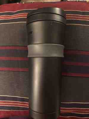 STARBUCKS 2015 Stainless Steel Double Wall Travel Tumbler Black matte 16 oz.  - Sold on eBay Oct, 26th 2018 for $12.00