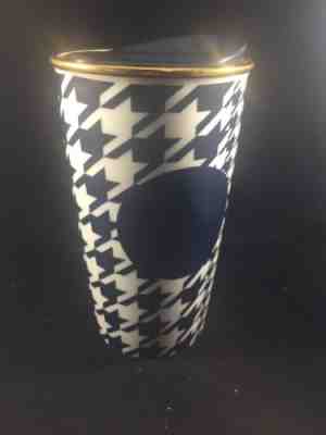 2015 Starbucks CERAMIC TUMBLER  Dot Series Plaid Cup Mug 12 Oz  - Sold on eBay Oct, 23rd 2018 for $11.70