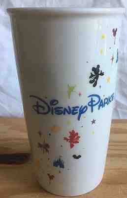 DISNEY PARKS STARBUCKS TALL CERAMIC TUMBLER TRAVEL MUG 12 OZ 1ST CUP GEN - Sold on eBay Oct, 23rd 2018 for $34.00