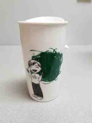 Starbucks Coffee Mug Tea Cup 2015 DOT Collection Finger Paint Boy Travel Tumbler - Sold on eBay Oct, 23rd 2018 for $12.75