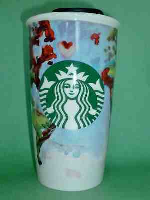 Starbucks Globe Watercolor Earth World Tumbler Travel Ceramic Mug 2015 12 oz - Sold on eBay Oct, 19th 2018 for $34.99