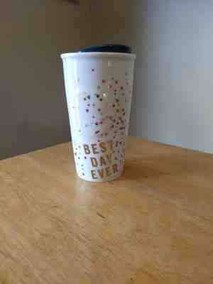 2015 Starbucks DOT Collection Best Day Ever Confetti 10 oz Travel Tumbler w/ Lid - Sold on eBay Oct, 16th 2018 for $20.00