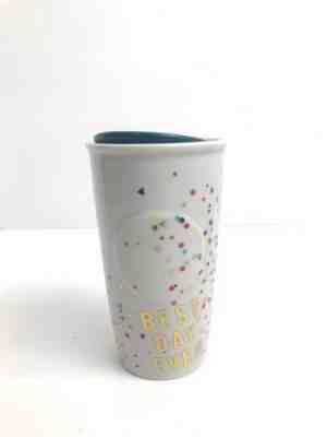 Best Day Ever Starbucks Dot Series Gold Confetti Tumbler Travel Mug 2015 10 oz - Sold on eBay Oct, 15th 2018 for $19.00
