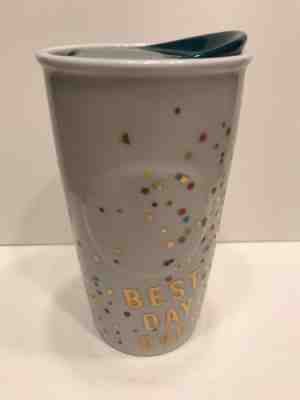 2015 Starbucks DOT Collection Best Day Ever Confetti 10 oz Travel Tumbler w/ Lid - Sold on eBay Oct, 7th 2018 for $19.99