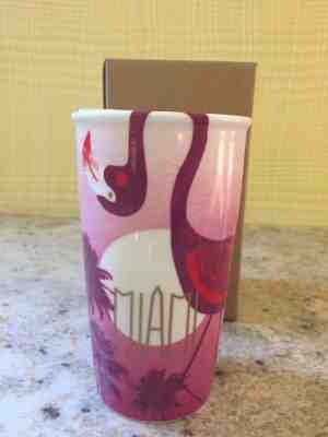 Starbucks 2016 Miami Florida Flamingo12 oz.Traveler Tumbler "Local Collection" - Sold on eBay Nov, 14th 2018 for $38.95