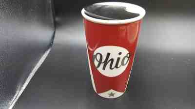 NEW Starbucks OHIO Double Wall Ceramic Travel 2016 Tumbler   - Sold on eBay Nov, 14th 2018 for $39.99