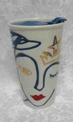 Starbucks 2016 Anniversary Siren Travel Tumbler Mug W Red Swarovski Crystal Lips - Sold on eBay Nov, 11th 2018 for $45.00