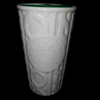 Starbucks Coffee Siren Sweater 10 oz Travel Mug Tumbler 2016 Cable Knit - Sold on eBay Nov, 10th 2018 for $25.49