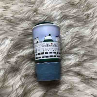 NEW Starbucks Coffee Glass 2016 Seattle Ferry Tumbler To Go Mug 10 Oz - Sold on eBay Nov, 8th 2018 for $39.99