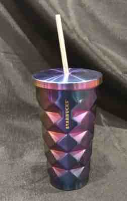 2016 STARBUCKS IRIDESCENT PURPLE STAINLESS STEEL TUMBLER 16OZ - Sold on eBay Nov, 6th 2018 for $44.95